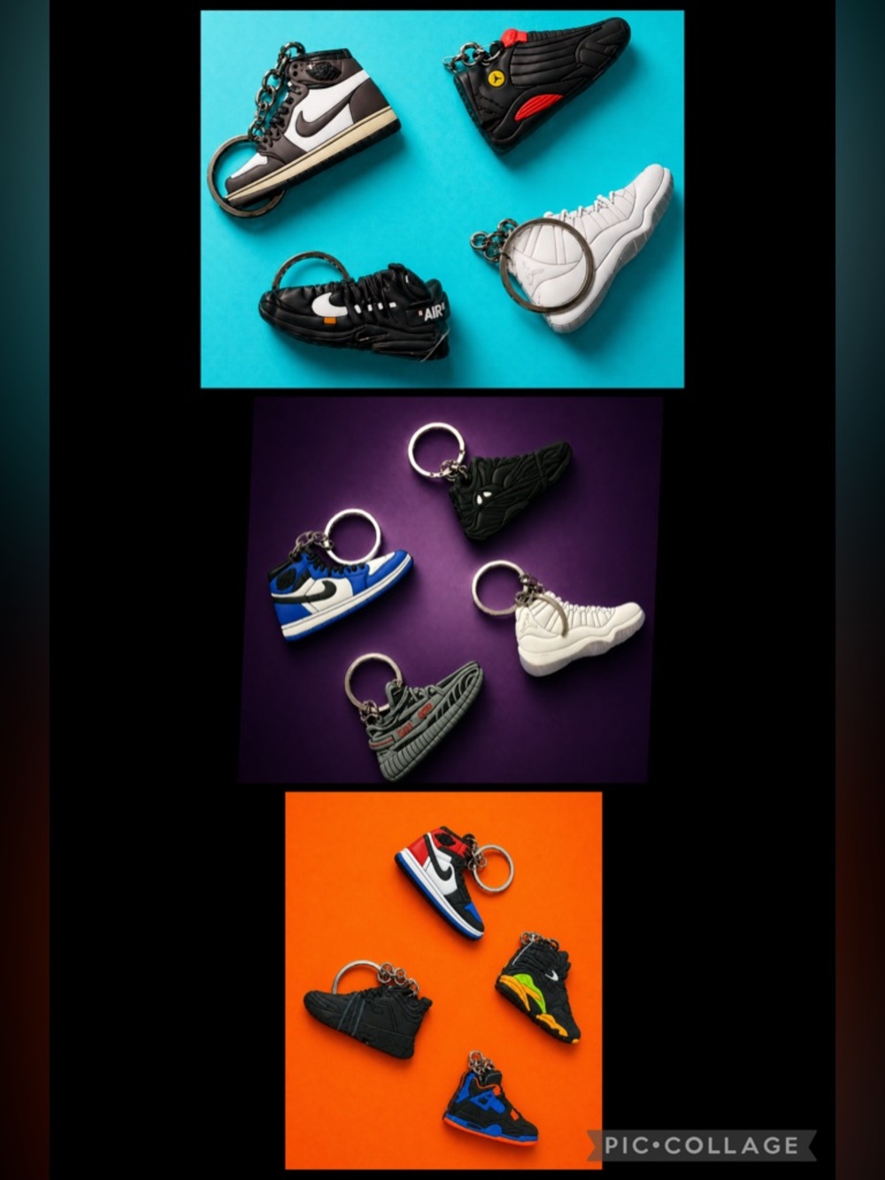 Sneaker Keychains with Logo - 17 Piece Bundle - Individually wrapped